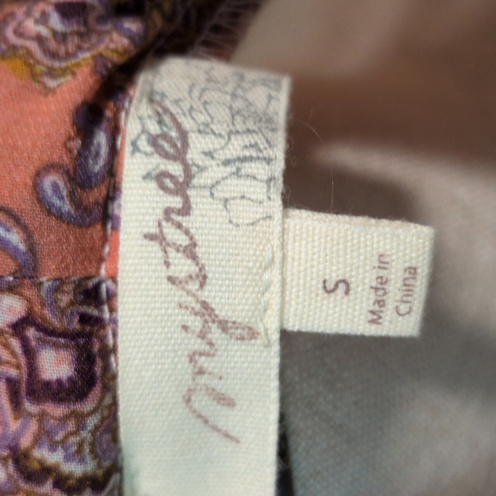 Mystree S Pink and Cream Patterned Kimono Blouse Wrap - Picture 8 of 8